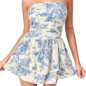 Cider Toile Mini Dress